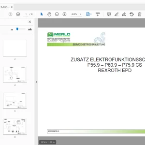 MERLO P55.9-P60.9-P75.9 CS REXROTH EPD ZUSATZ ELEKTROFUNKTIONSSCHEMA - PDF