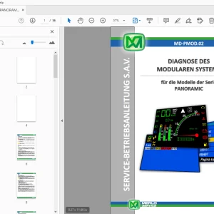 MERLO PANORAMIC DIAGNOSE DES MODULAREN SYSTEMS SERVICE-BETRIEBSANLEITUNG - PDF