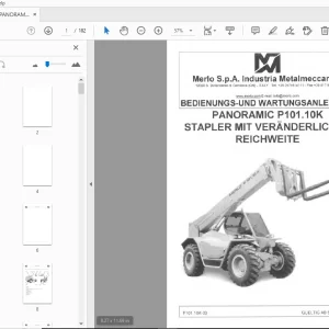 MERLO PANORAMIC P101.10K REICHWEITE BEDIENUNGS-UND WARTUNGSANLEITUNG - PDF