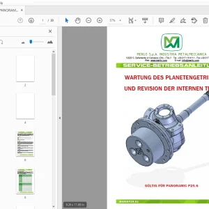 MERLO PANORAMIC P25.6 SERVICE-BETRIEBSANLEITUNG (MARIDP25.01) - PDF