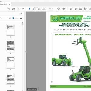 MERLO PANORAMIC P60.10-P72.10  BEDIENUNGS-UND WARTUNESANLEITUNG - PDF