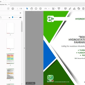 MERLO REXROTH HYDROSTATISCHEN FAHRANTRIEBS TURBOFARMER (I-II) PANORAMIC Mit SteuerdruckRegelventil - PDF