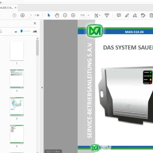 MERLO SAUER S1X DAS SYSTEM SERVICE-BETRIEBSANLEITUNG (MAN-S1X.04) - PDF