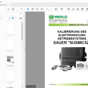 MERLO SAUER SUSMIC52 SERVICE-BETRIEBSANLEITUNG - PDF