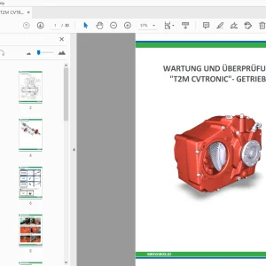 MERLO T2M CVTRONIC GETRIEBE WARTUNG UND ÜBERPRÜFUNG - PDF