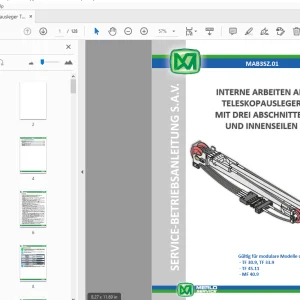 MERLO TF 30.9,33.9,45.11 MF 40.9 SERVICE-BETRIEBSANLEITUNG - PDF