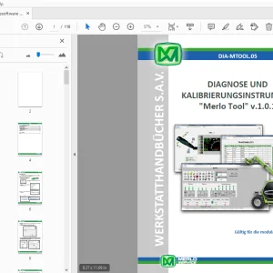 MERLO TOOL v.1.0.1 DIAGNOSE UND KALIBRIERUNGSINSTRUMENT WERKSTATTHANDBÜCHER - PDF