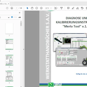 MERLO TOOL v.1.0.3 DIAGNOSE UND KALIBRIERUNGSINSTRUMENT WERKSTATTHANDBÜCHER - PDF