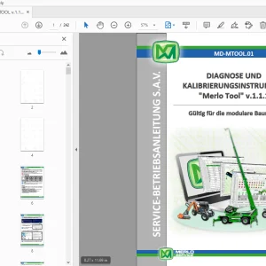 MERLO TOOL v.1.1.1 DIAGNOSE UND KALIBRIERUNGSINSTRUMENT SERVICE-BETRIEBSANLEITUNG - PDF