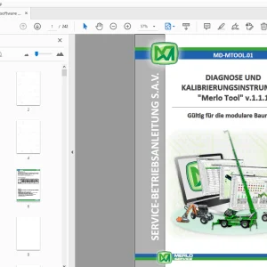 MERLO TOOL v.1.1.1 DIAGNOSE UND KALIBRIERUNGSINSTRUMENT SERVICE-BETRIEBSANLEITUNG - PDF