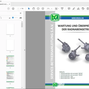 MERLO WARTUNG UND ÜBERPRÜFUNG DER RADNABENGETRIEBE SERVICE-BETRIEBSANLEITUNG - PDF