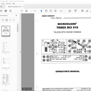 MICROGUARD Terex Telescopic Boom Crane RCI 510 Operator's Manual PDF