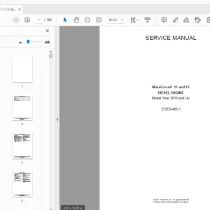 MaxxForce 11 & 13 Diesel Engine Service Manual - PDF