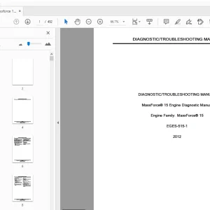 MaxxForce 15 Engine Diagnostic/Troubleshooting Manual 2012 - PDF