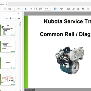 Merlo V 3800-CR-T-(I)E4B Common Rail/Diag Master Kubota Service Training - PDF