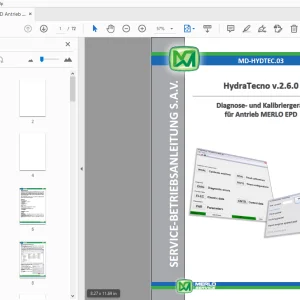 Merlo EPD Antrieb Diagnose- und Kalibriergerät Service-Betriebsanleitung - PDF
