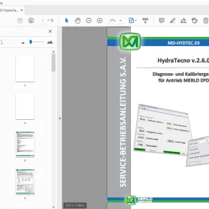 Merlo EPD HydraTecno v.2.6.0 Diagnose- und Kalibriergerät Service-Betriebsanleitung - PDF