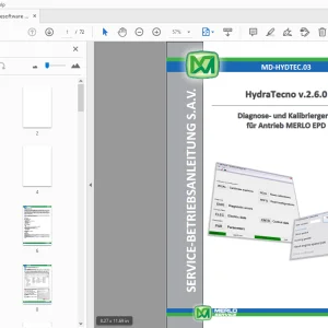 Merlo HydraTecno v.2.6.0 Diagnose und Kalibriergerät für Antrieb Service-Betriebsanileitung - PDF