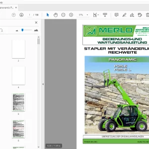 Merlo Panoramic P25.6 P25.6 L Bedienungs-und Wartungsanleitung - PDF