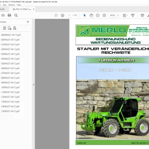 Merlo Turbofarm P37.10-P40.7 BEDIENUNGS-UNC WARTUNGSANLEITUNG