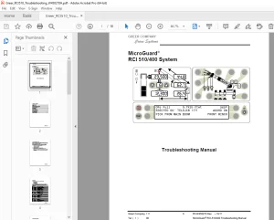 MicroGuard RCI 510 / 400 System Crane Troubleshooting Manual PDF