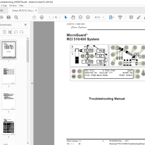 MicroGuard RCI 510 / 400 System Crane Troubleshooting Manual PDF