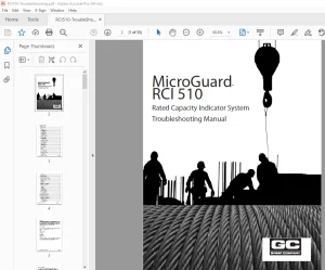 MicroGuard RCI 510 Indicator System Troubleshooting Manual PDF