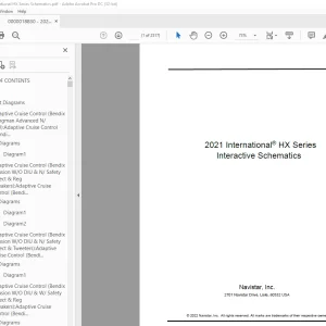 Navistar 2021 International HX Series Schematics Manual - PDF DOWNLOAD