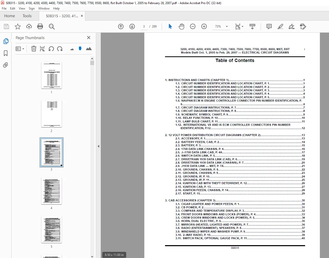 Navistar 3200, 4100, 4200, 4300, 4400, 7300, 7400, 7500, 7600, 7700, 8500, 8600, MXT, RXT Models Built Service Manual - PDF DOWNLOAD - Image 2
