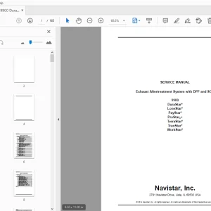 Navistar 9900 DuraStar LoneStar PayStar ProStar+ TerraStar TranStar WorkStar Service Manual