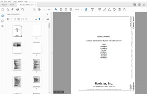 Navistar 9900 DuraStar LoneStar PayStar ProStar+ TerraStar TranStar WorkStar Service Manual - PDF