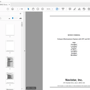 Navistar 9900 DuraStar LoneStar PayStar ProStar+ TerraStar TranStar WorkStar Service Manual - PDF
