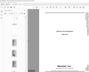 Navistar 9900 Series Electrical Circuit Diagrams Manual - PDF DOWNLOAD