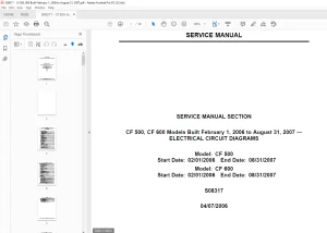 Navistar CF 500 CF 600 Built SERVICE MANUAL - PDF DOWNLOAD