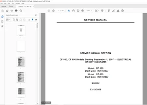 Navistar CF 500, CF 600 Service Manual - PDF DOWNLOAD