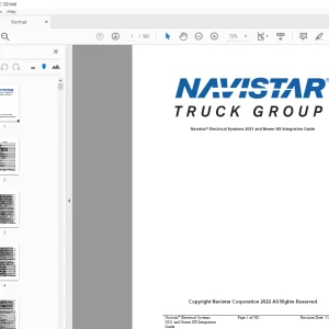Navistar Electrical Systems 2021 and Newer HX Integration Guide Manual