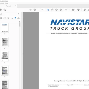 Navistar Electrical Systems Electric Truck eMV™ Integration Guide Manual