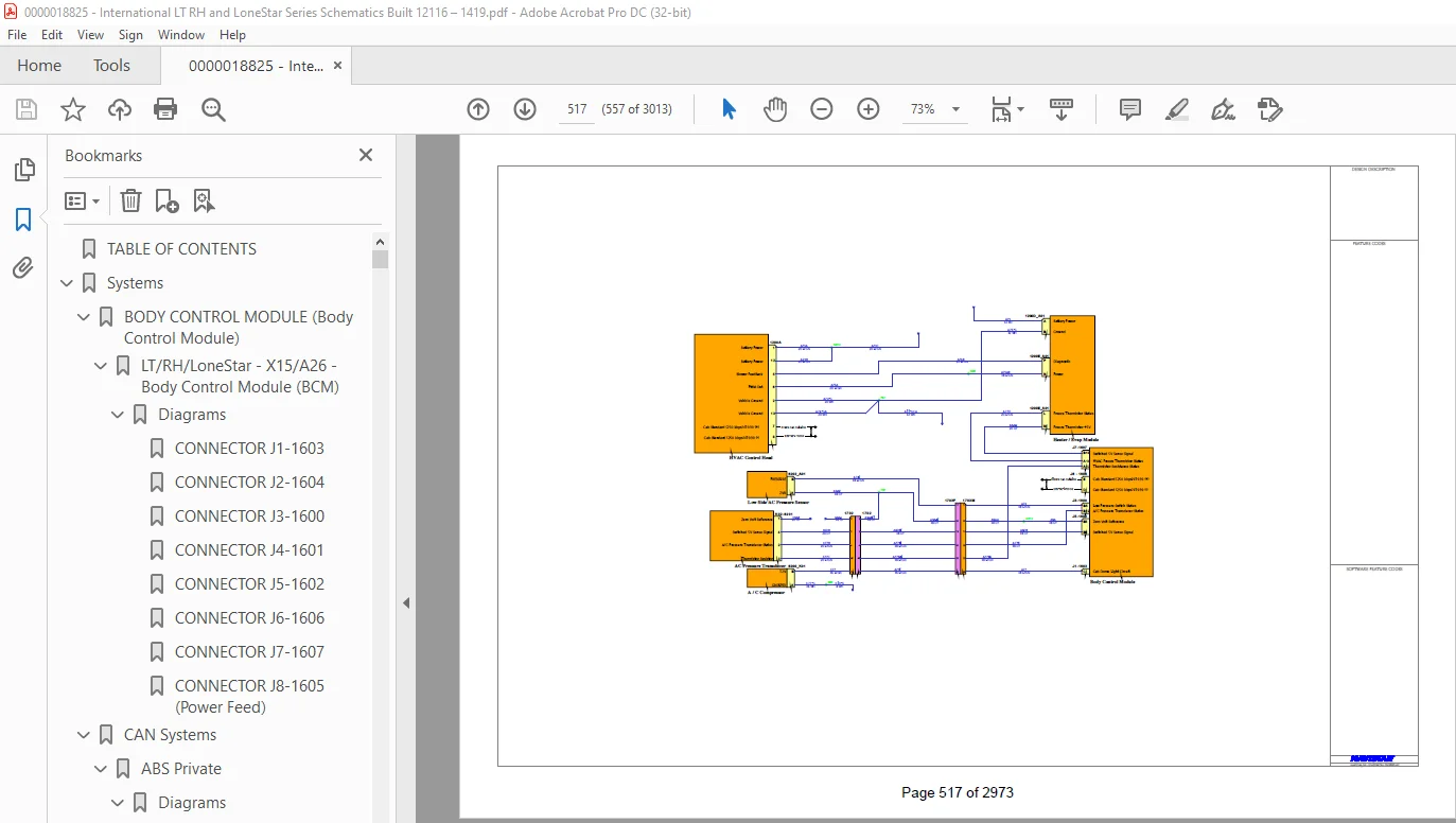 Navistar International® LT RH and LoneStar Series Schematics Manual 0000018825 - PDF DOWNLOAD - Image 3