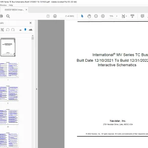 Navistar International® MV Series TC Bus Schematics Manual (0000018834)