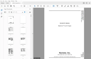 Navistar MaxxForce 11 & 13 Engine Diagnostic Manual-2014 - PDF