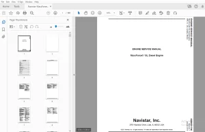 Navistar MaxxForce 15L Diesel Engine Service Manual 2013 - PDF