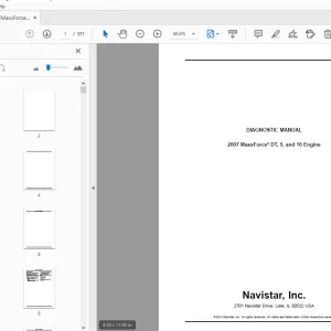 Navistar MaxxForce DT, 9, & 10 Engine Diagnostic Manual - PDF