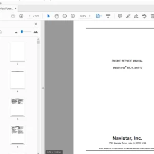 Navistar MaxxForce DT, 9, & 10 Engine Service Manual - PDF
