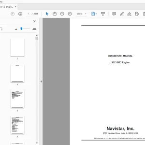 Navistar N13 Engine Diagnostic Manual 2015 - PDF