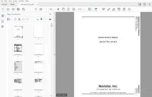 Navistar N13 with SCR Engine Service Manual - PDF