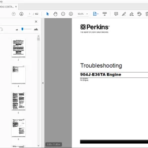 Perkins 904J-E36TA Engine Troubleshooting Manual M0095947-02 - PDF