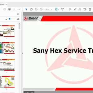 Sany Hex Service Training Manual - PDF