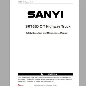 Sany Machine Manual PDF 1.02 GB Complete Set - DOWNLOAD