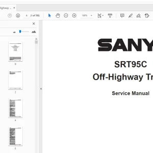 Sany SRT95C Off-Highway Dump Trucks Service Manual - PDF