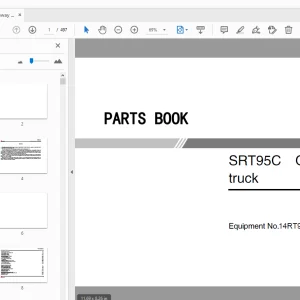 Sany SRT95C Off-highway truck Parts Manual - PDF